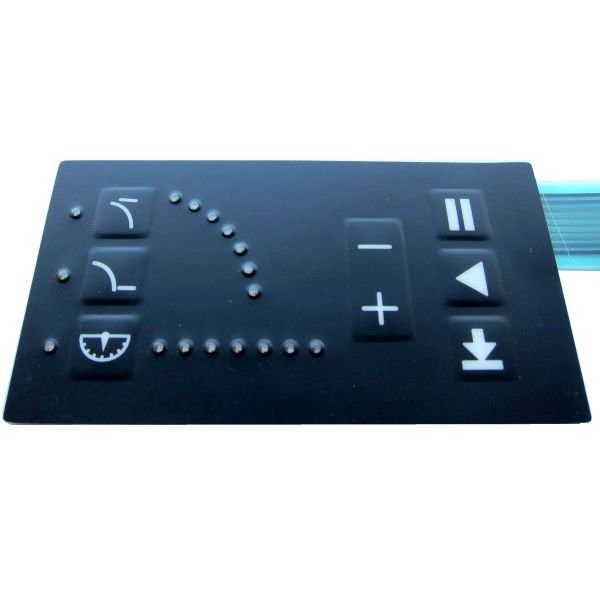 Screen Front Panel Self Adhesive Rubber Dome Membrane Switch 3M Reflective Film