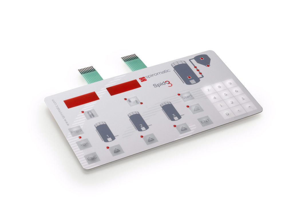 Screen Front Panel Self Adhesive Rubber Dome Membrane Switch 3M Reflective Film