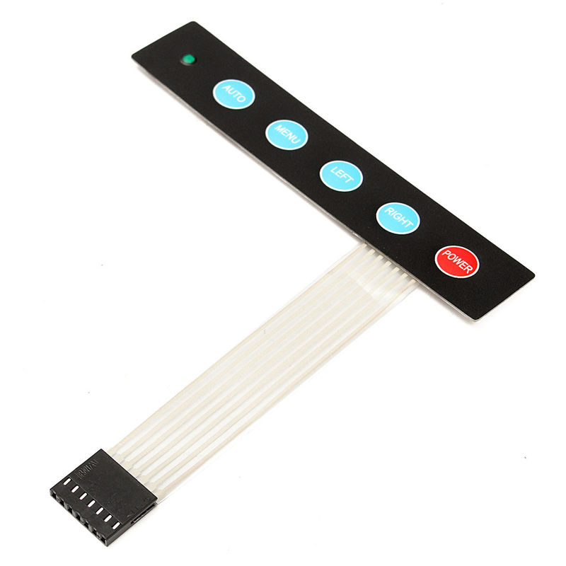 Screen Front Panel Self Adhesive Rubber Dome Membrane Switch 3M Reflective Film