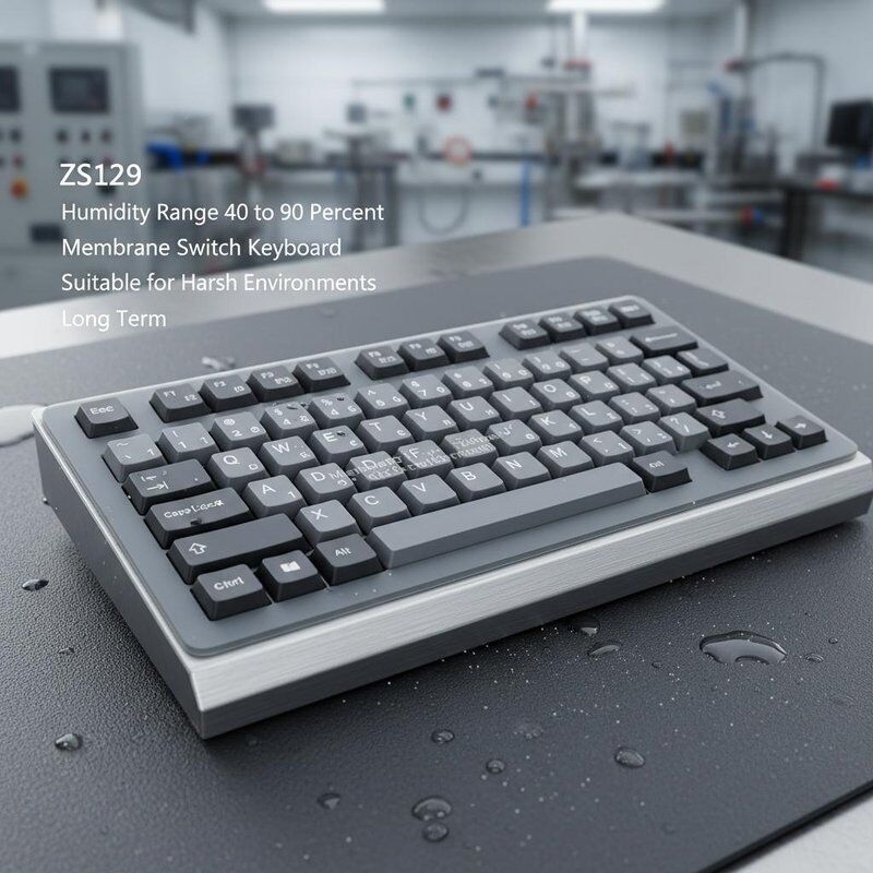Humidity Range 40 to 90 Percent Membrane Switch Keyboard Item Number ZS129 Suitable for Harsh Environments and Long Term