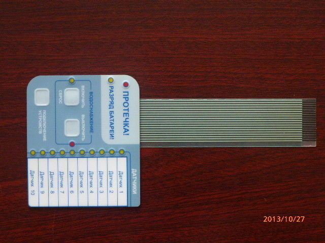 SGS PET Metal Dome Push Button Membrane Switch Panel For Computer Keyboard