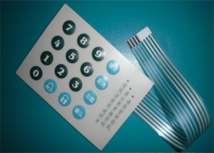 Silicone Telephone Keypad Metal Dome Membrane Switch Panel with 16 Buttons