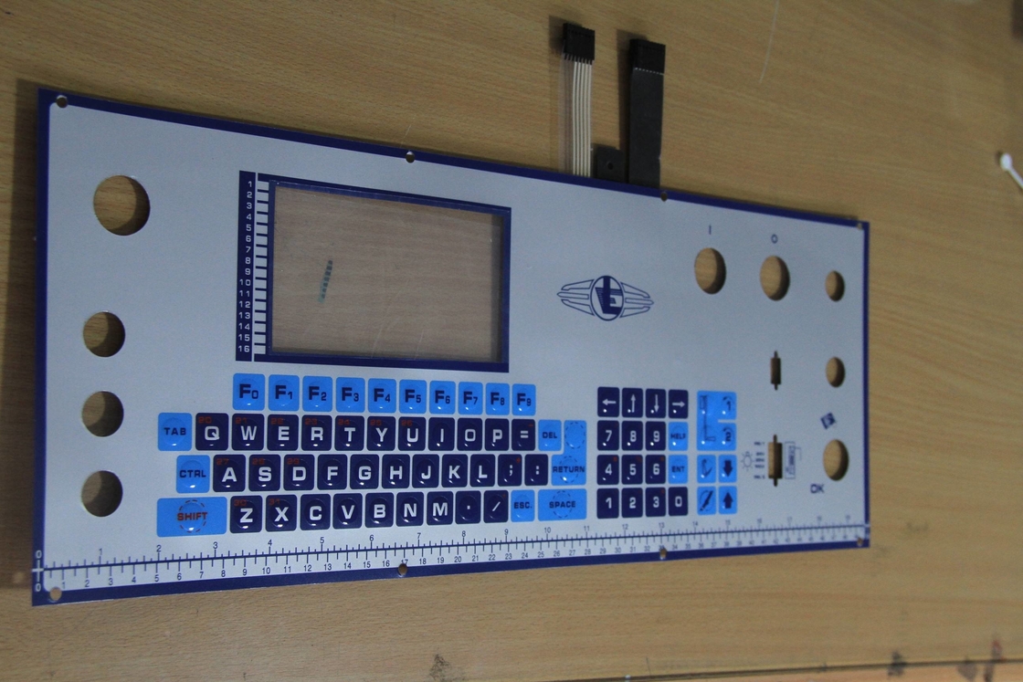 Silk Printing / Digital Printing Membrane Switch Keyboard With 3M Adhesive